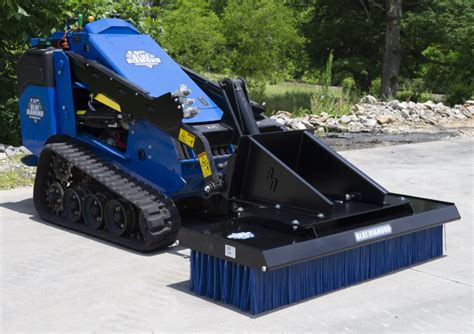 mini skid steer broom|skid steer push broom attachment.